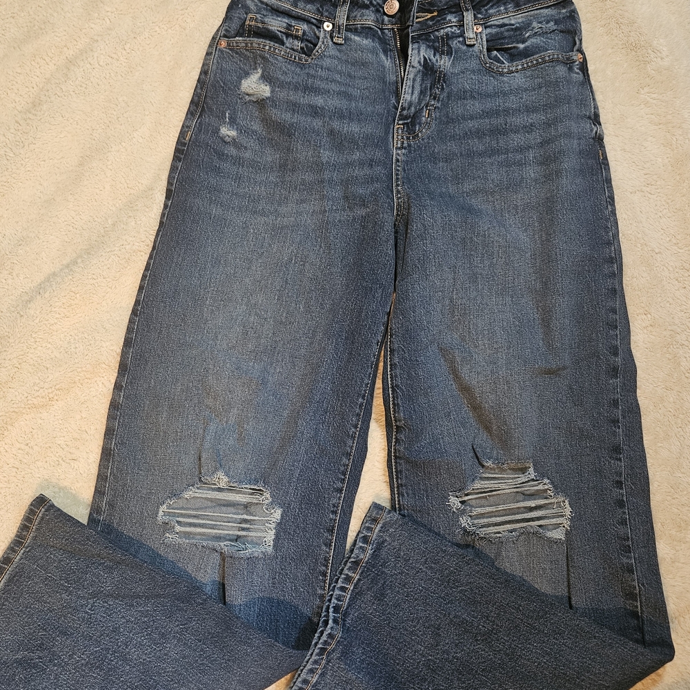 Wild Fable Blue Flare Wide Leg Jeans